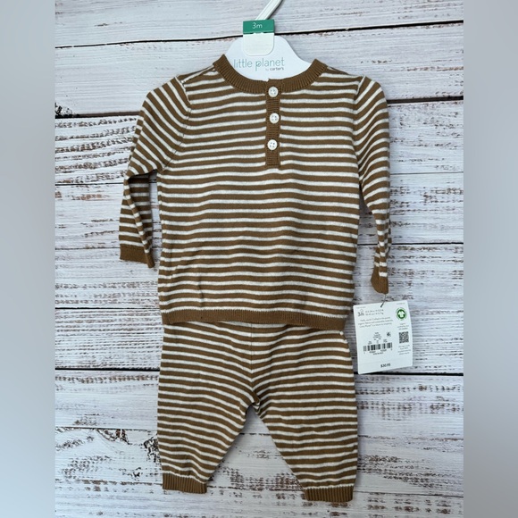 little planet by carter's unisex-baby organic cotton 2-piece Set. 3M - Picture 1 of 6